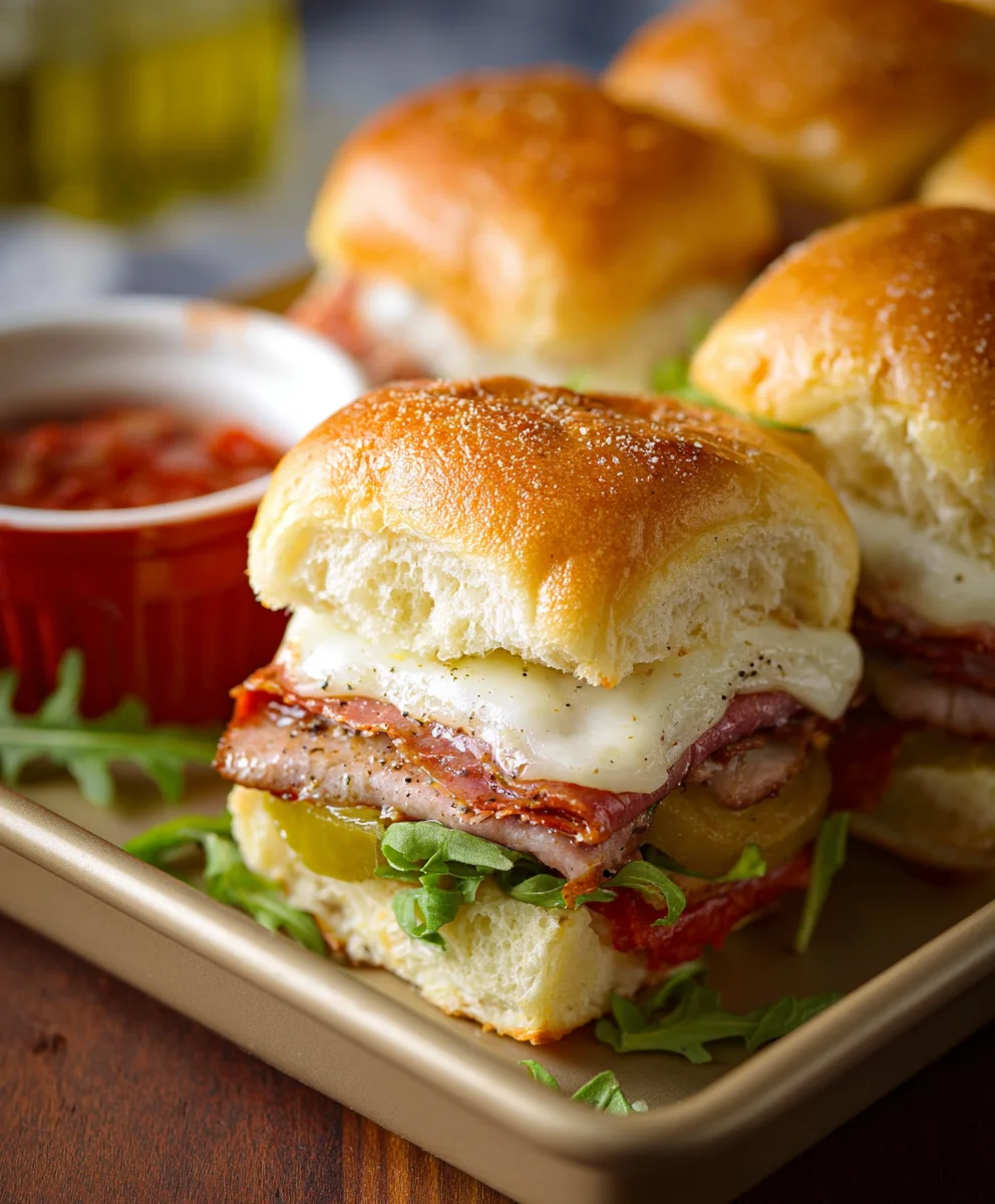 Hot Beef Sub Sliders-Quick & Flavorful Party Bites