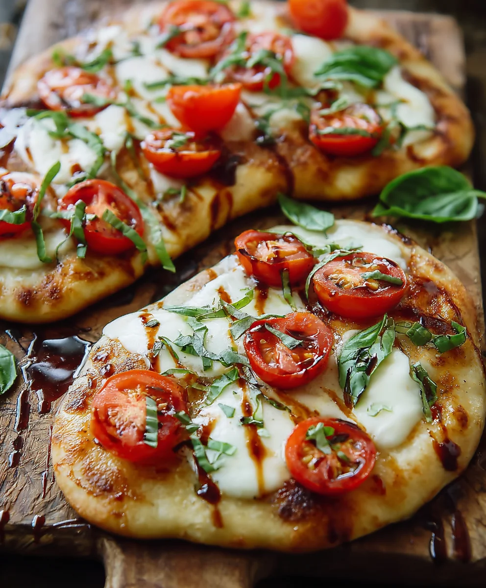 Easy Caprese Naan Pizza-Quick Summer Meal