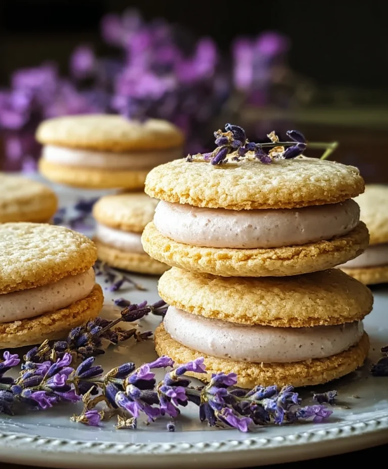 Lemon Lavender Sandwich Cookies- Delicious Sweet Treat