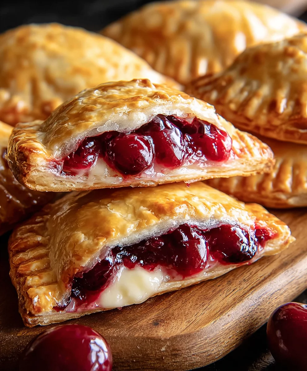 Cherry Cheesecake Hand Pies-Easy Delicious Dessert