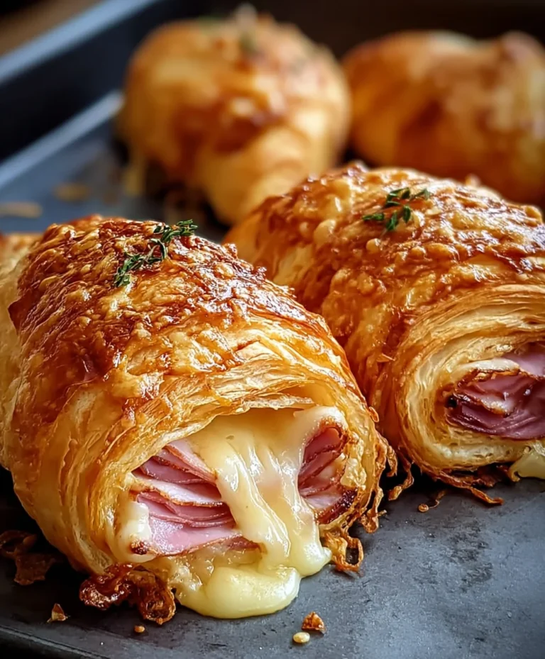 Beef Beef Ham Cheese Croissants-Easy Baked Recipe