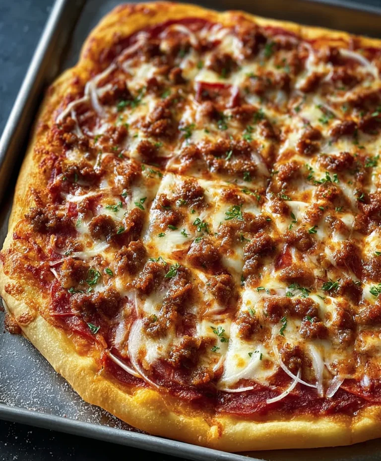 Ultimate School Beef Pizza Recipe- Easy & Delicious