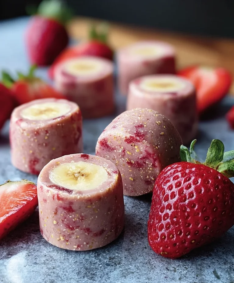 Strawberry Banana Dog Smoothie Bites-Healthy Treat