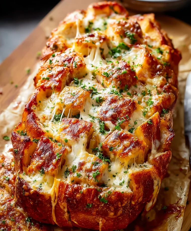 Cheesy Pull Apart Pizza Bread- Easy & Delicious Recipe