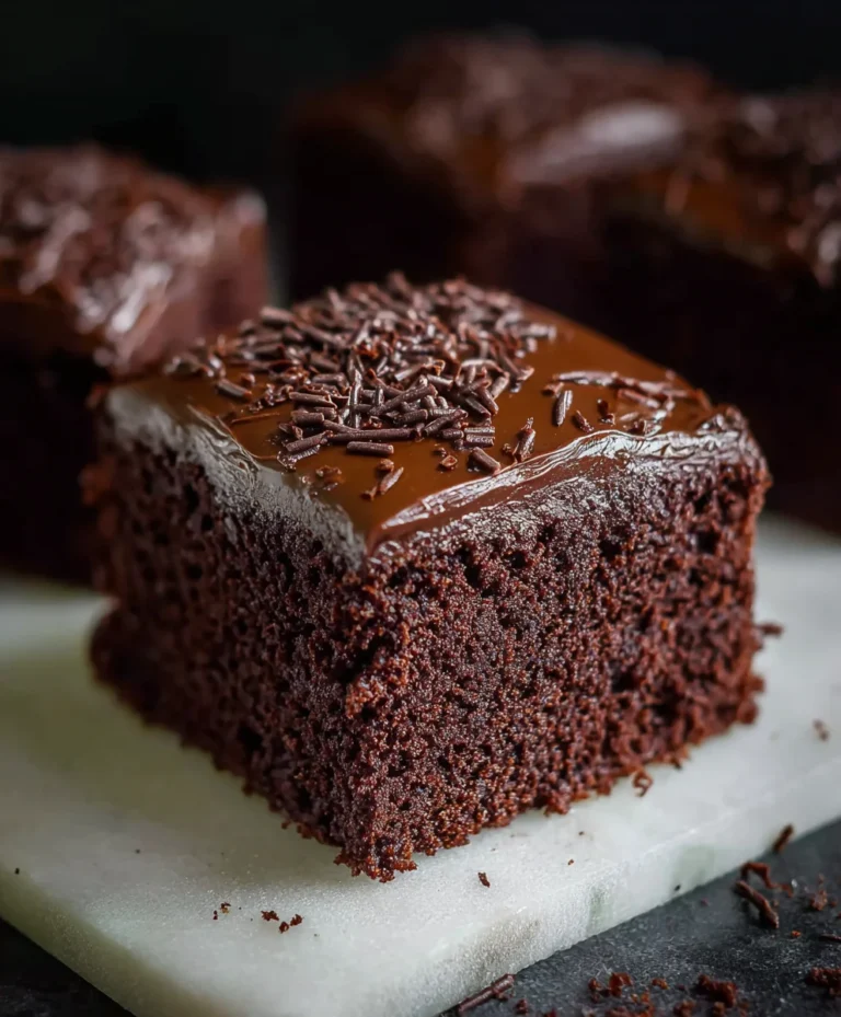 Old School Chocolate Traybake Cake-Easy Nostalgic Recipe