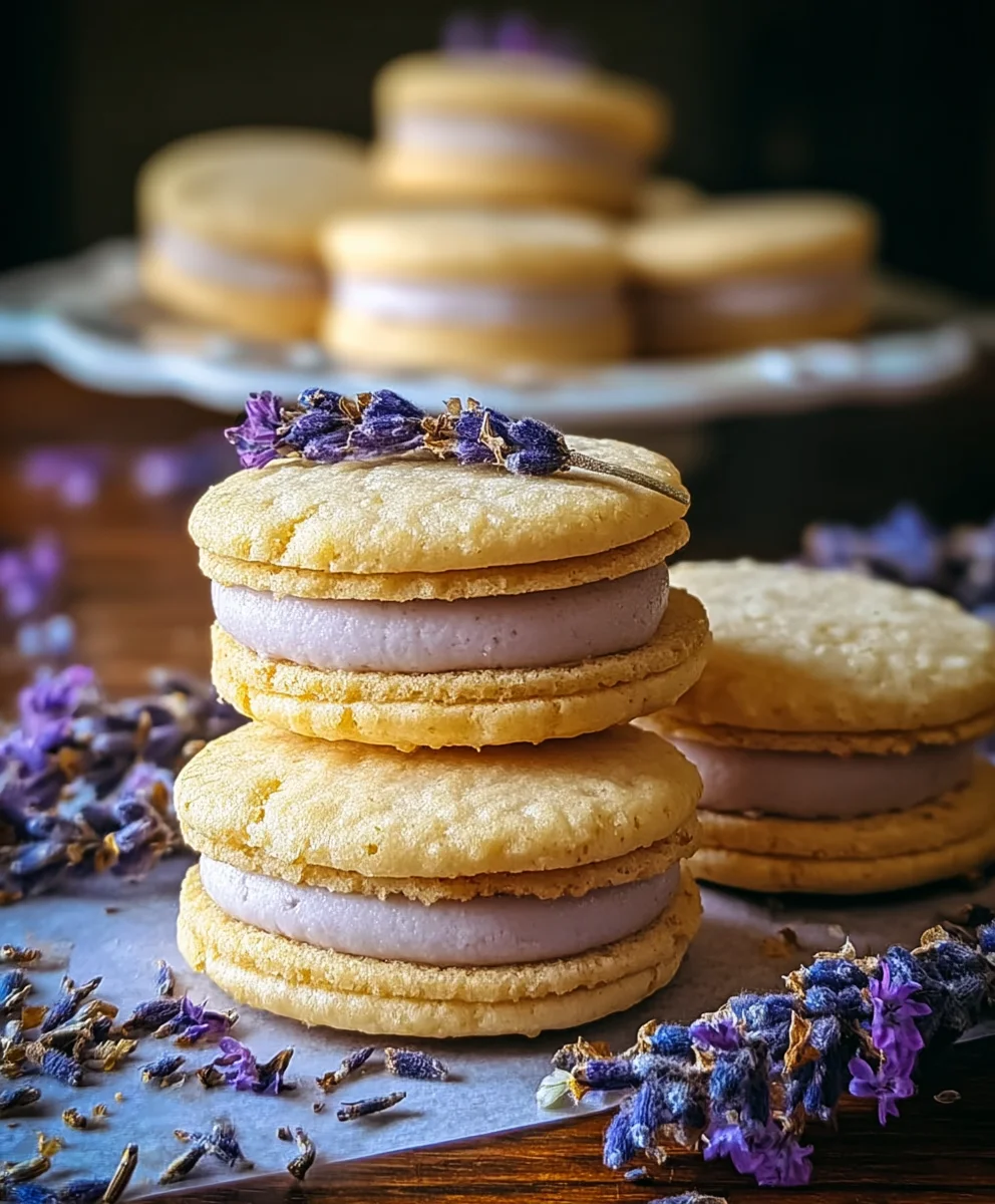 Lemon Lavender Sandwich Cookies- Delicious Sweet Treat