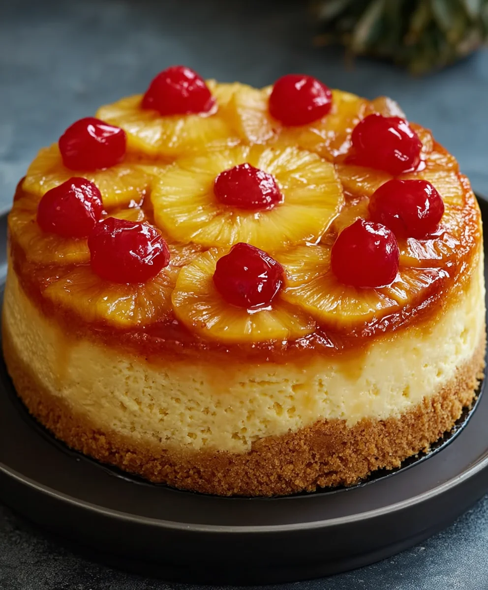 Pineapple Upside-Down Cheesecake Bliss