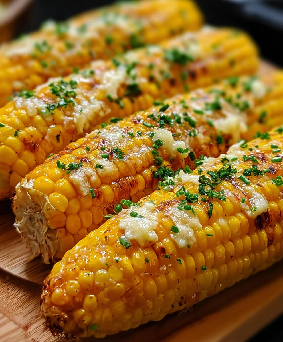 Cheesy Garlic Butter Corn on the Cob - Easy Recipe