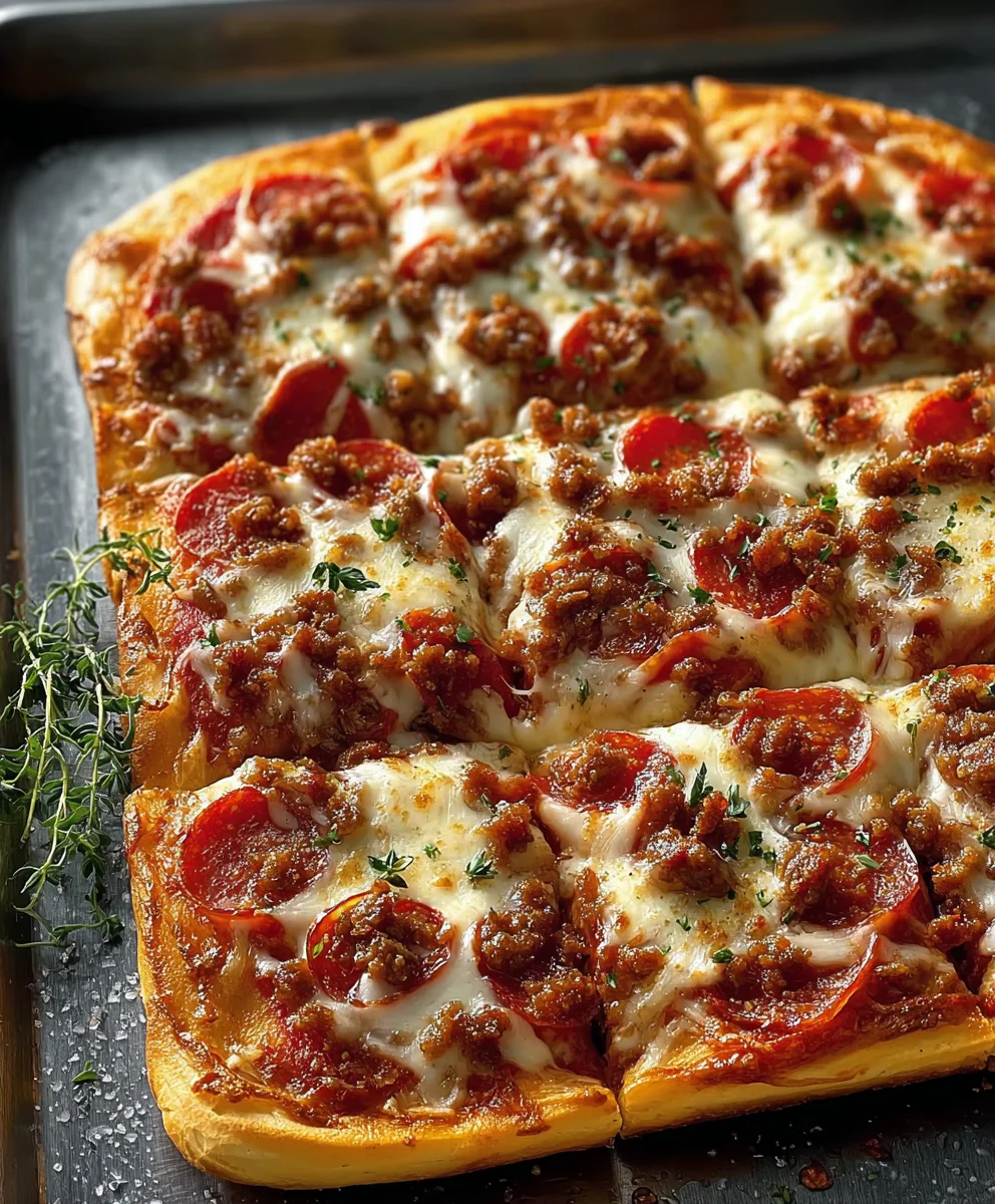 Ultimate School Beef Pizza Recipe- Easy & Delicious