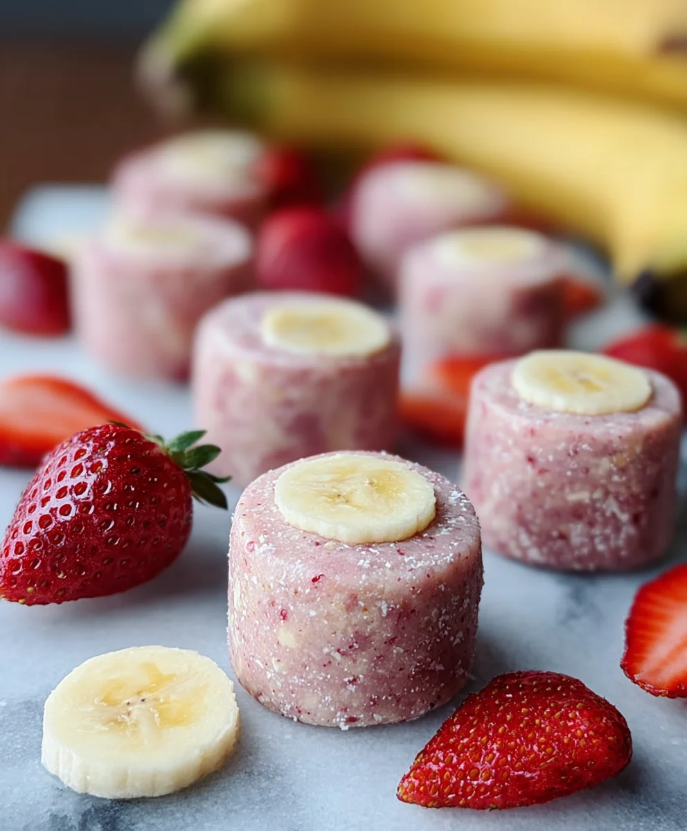 Strawberry Banana Dog Smoothie Bites-Healthy Treat