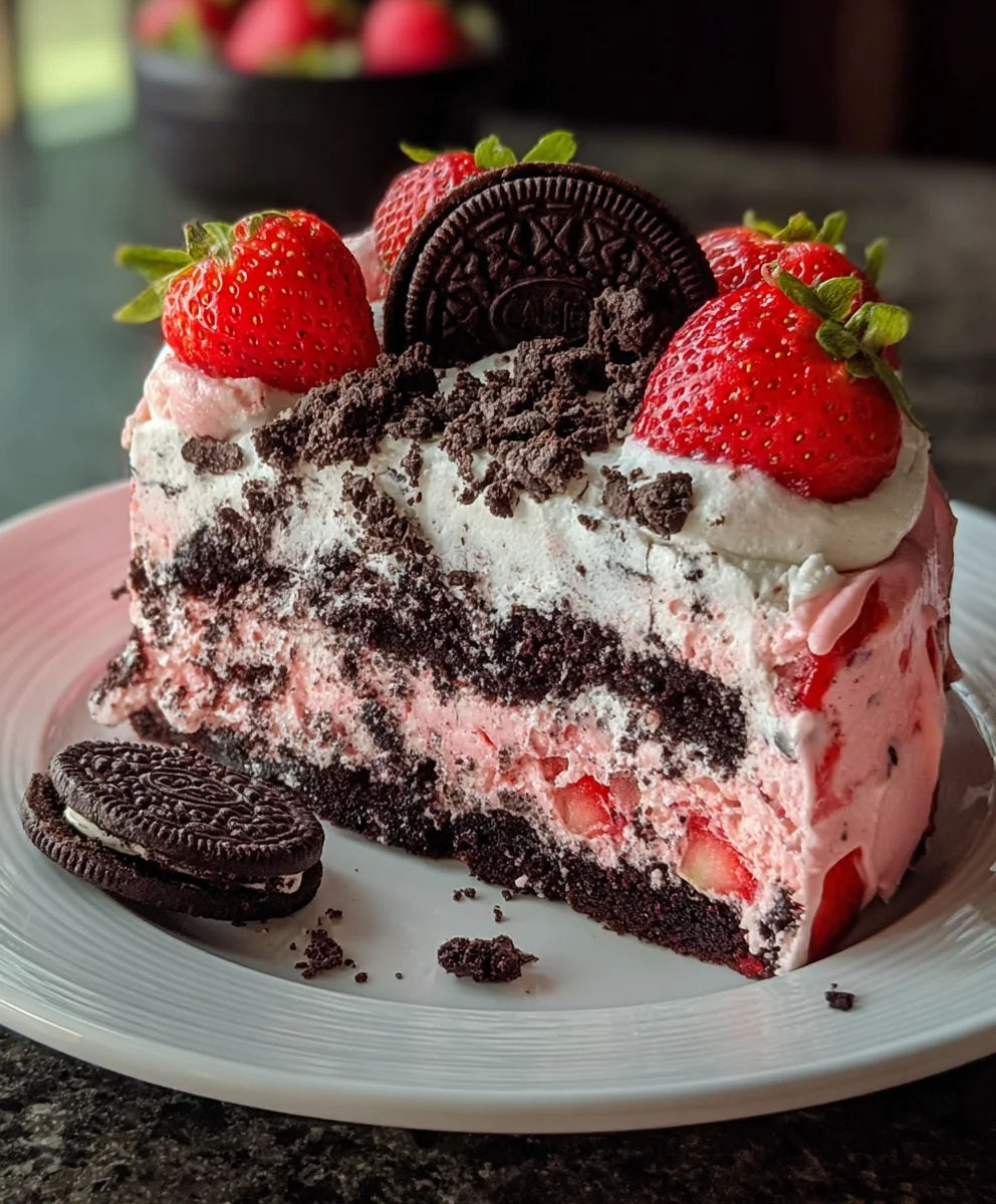 Strawberry Oreo Cake Recipe-Deliciously Sweet Treat