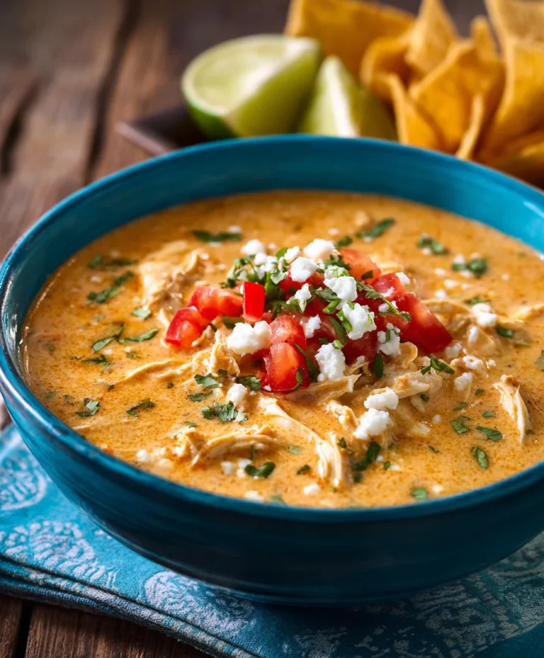 Creamy Chicken Enchilada Soup-Easy Hearty Recipe