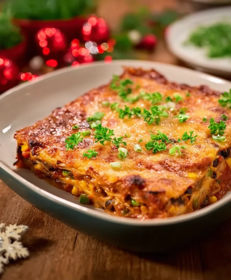 Easy Veggie Mexican Lasagna Recipe-Flavorful & Fun