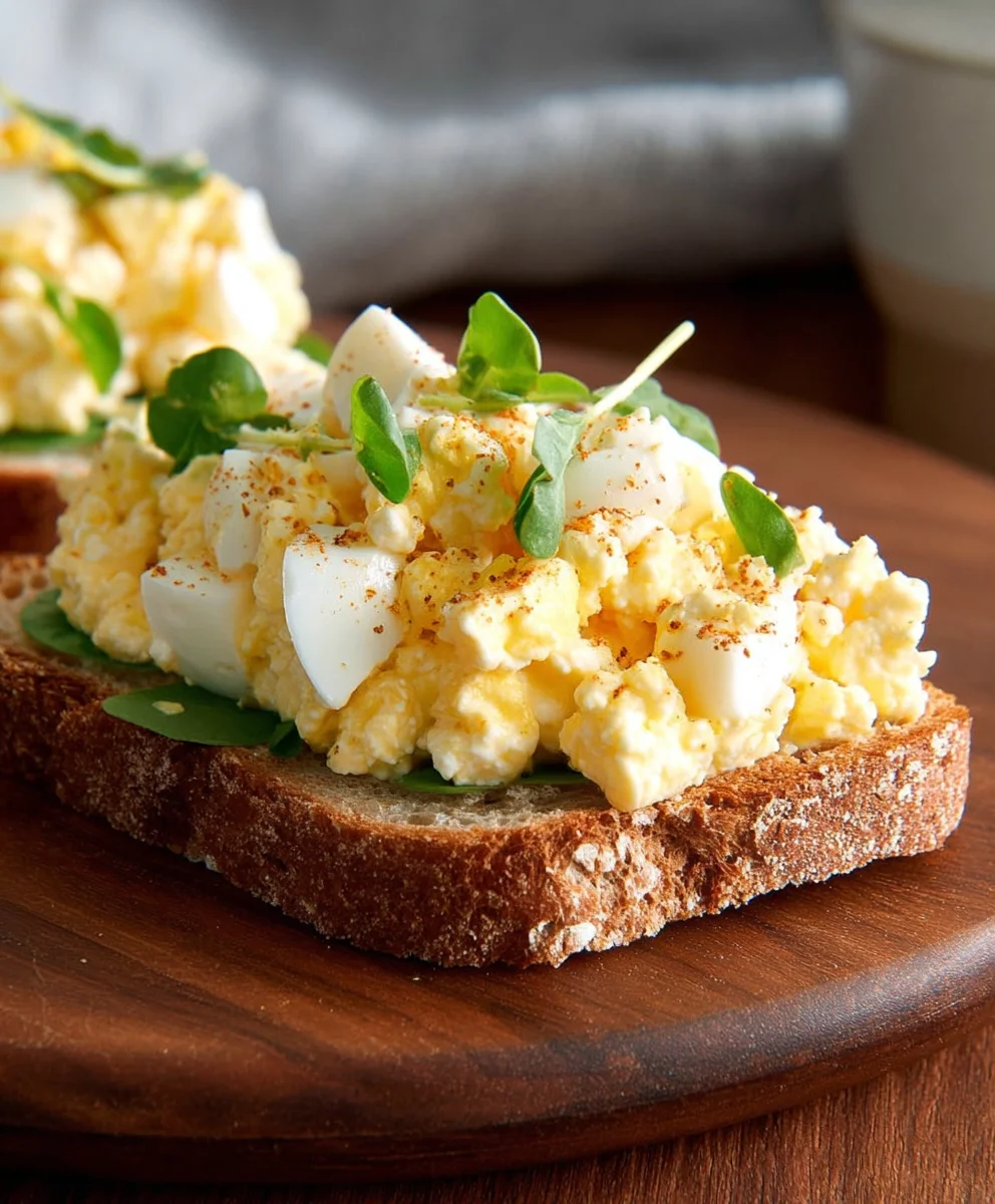 Egg Salad Cottage Cheese - Mayo Free Delight