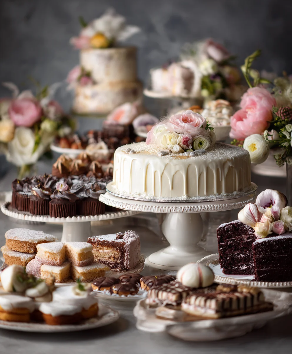 Vintage Wedding Dessert Table Ideas-Sweet Creations