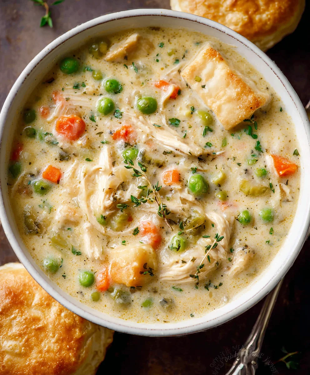 Easy Chicken Pot Pie Soup Recipe - Comfort In A Bowl