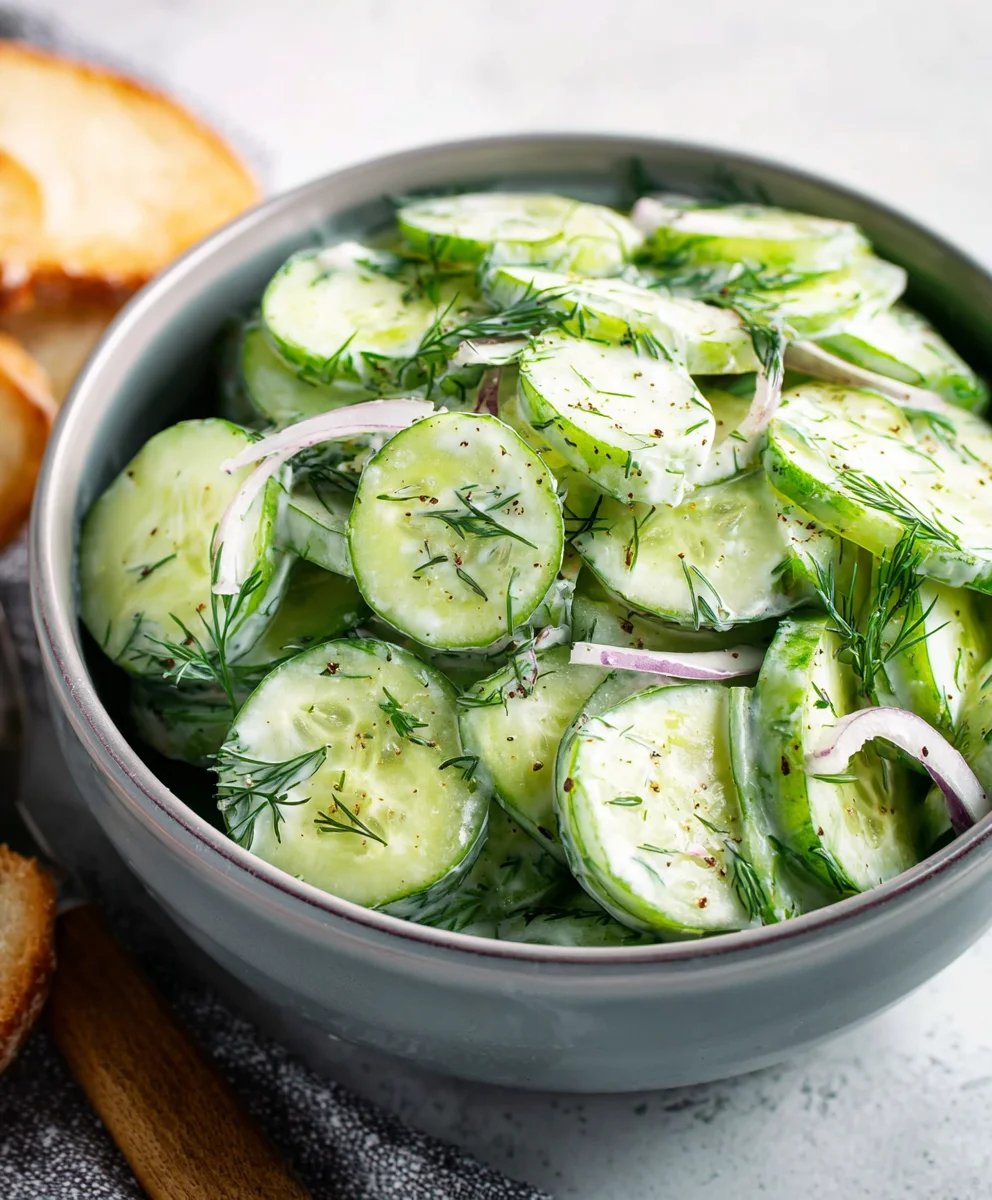 Easy Cucumber Dill Salad - Fresh & Delicious Recipe