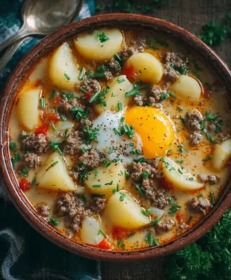Cheesy Beef Beef Hamburger Potato Soup Recipe