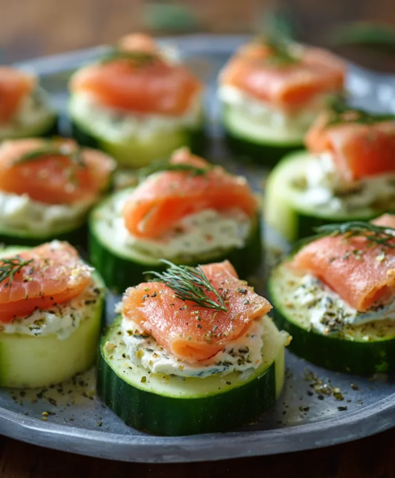 Cucumber Smoked Salmon Bites – Easy Appetizer