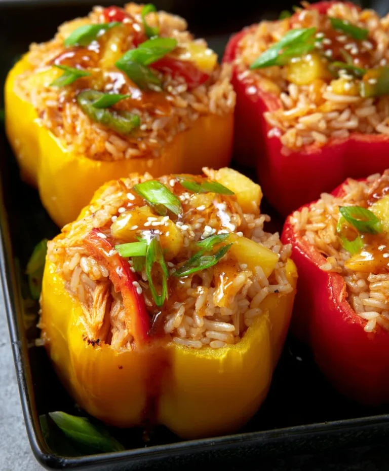Teriyaki Pineapple Chicken Peppers-Sweet Savory Meal
