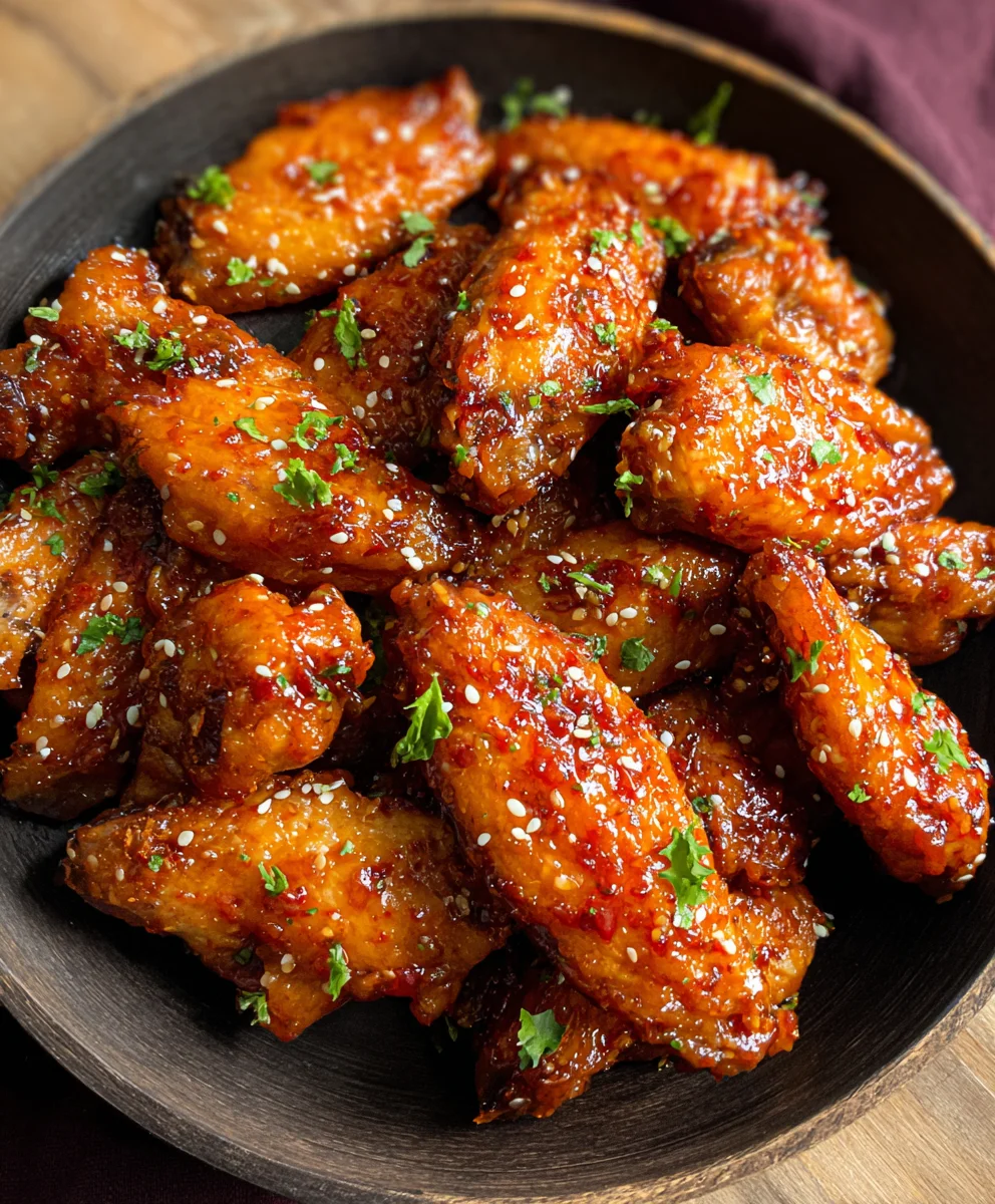 Honey Garlic Chicken Wings- Easy Flavorful Recipe