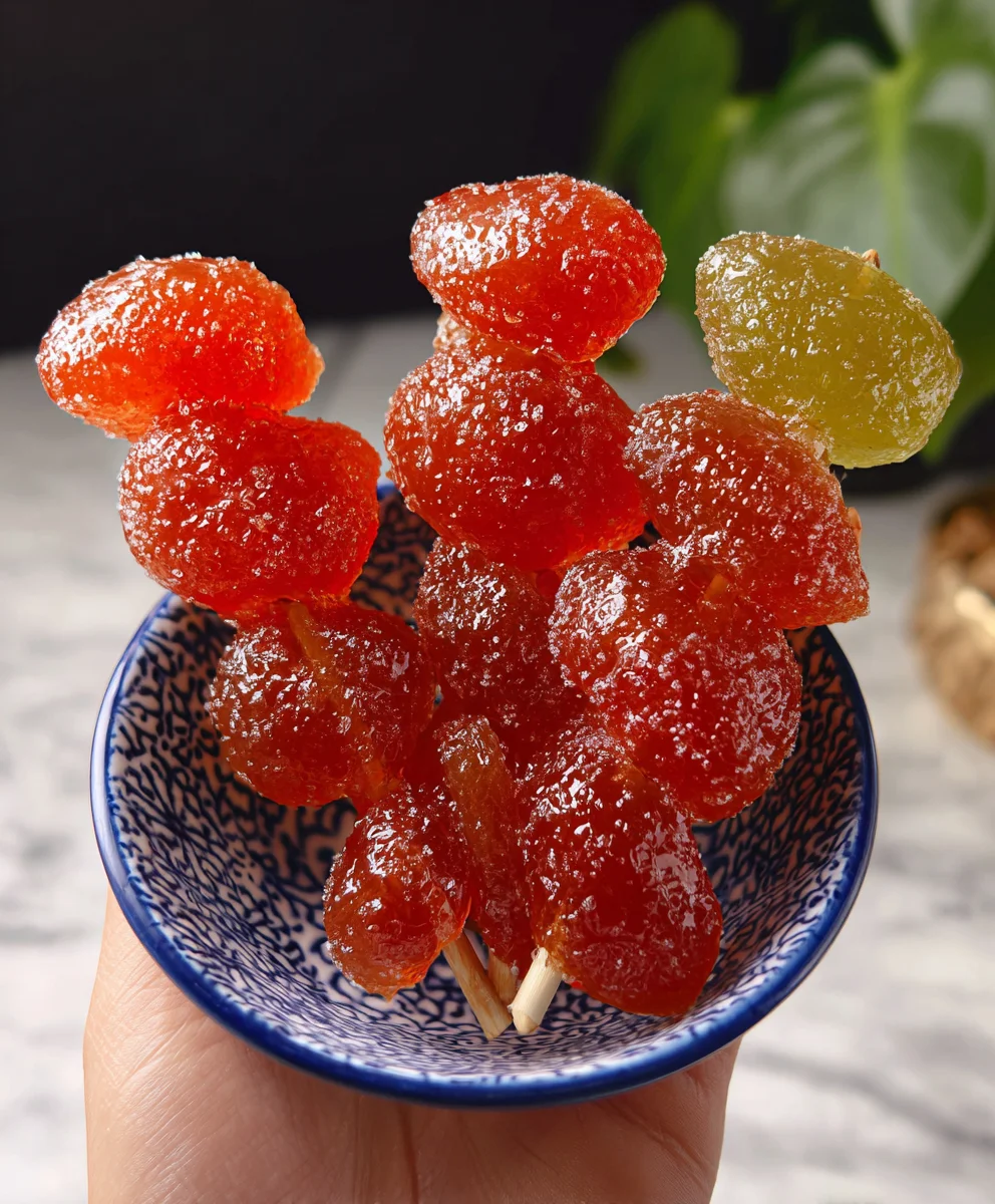 Easy Tanghulu Recipe-Chinese Candied Fruit Fun