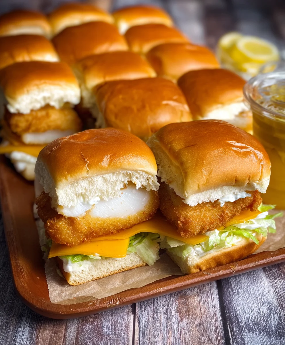 Filet-O-Fish Sliders - Easy Fish Burger Bites