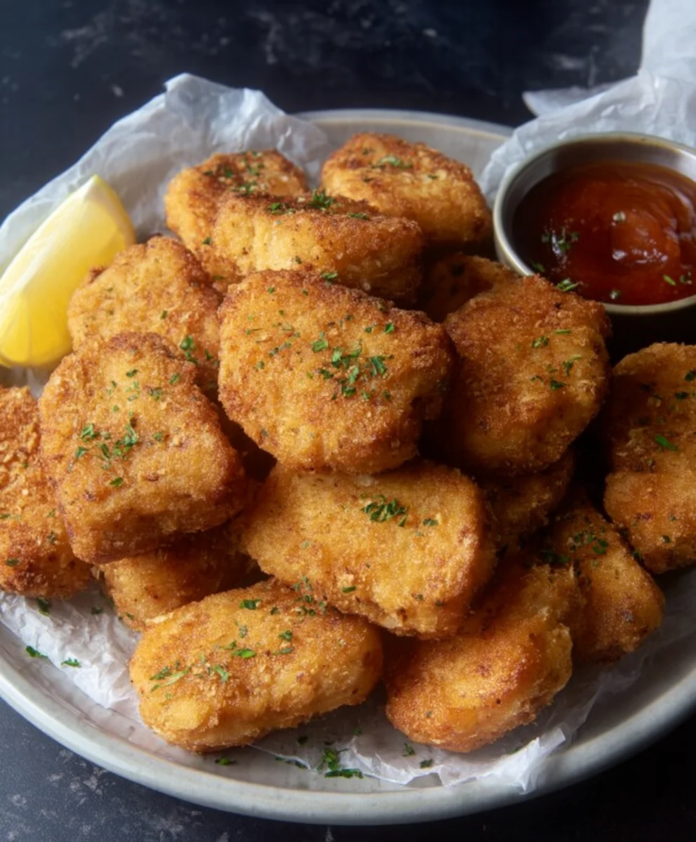 Crispy Baked Chicken Nuggets-Easy Homemade Recipe