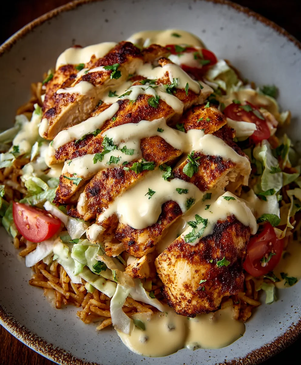 Spiced Chicken with Cheesy Sauce - Easy Mexican Flavor