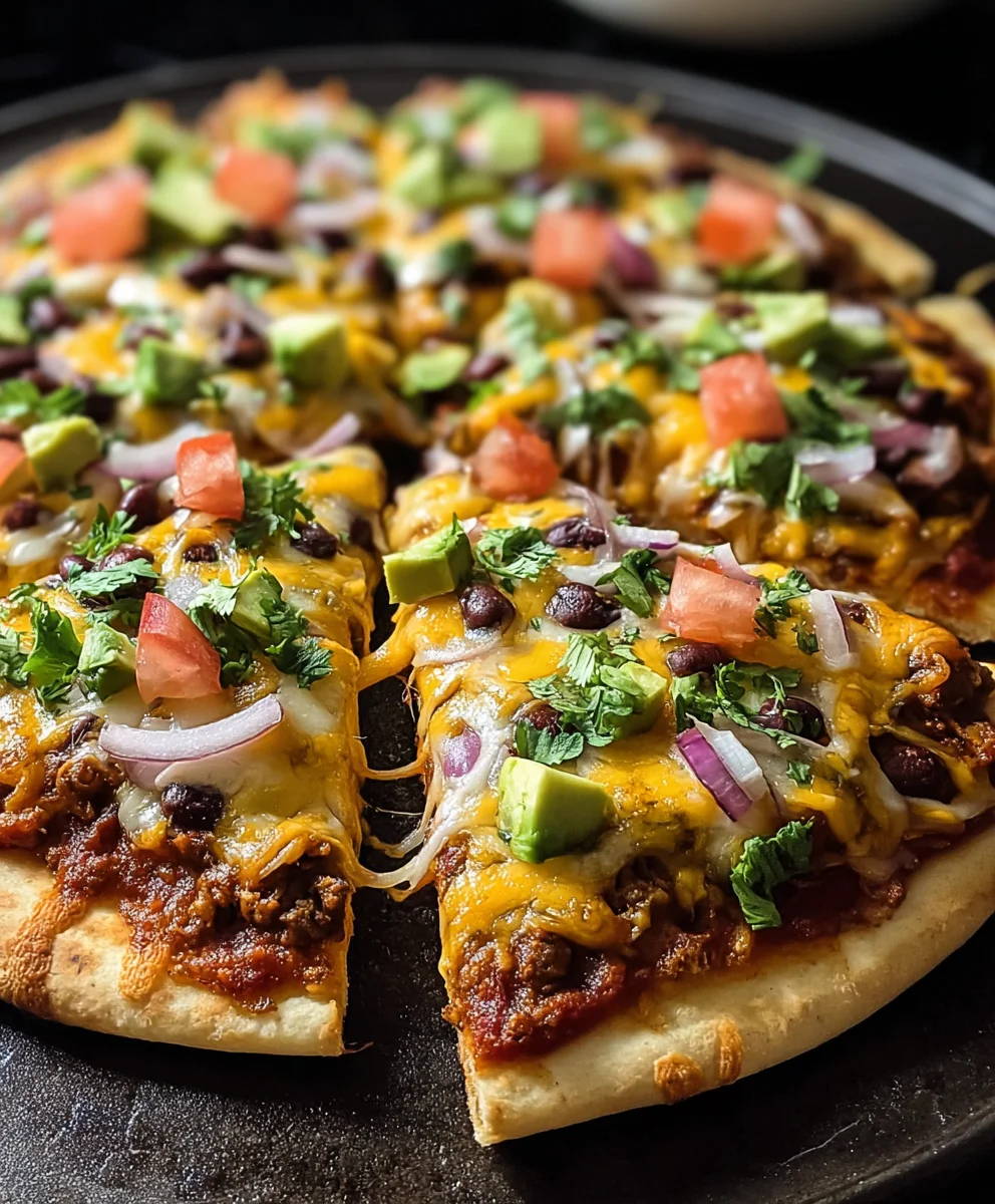 Easy Homemade Beef Mexican Pizza Recipe