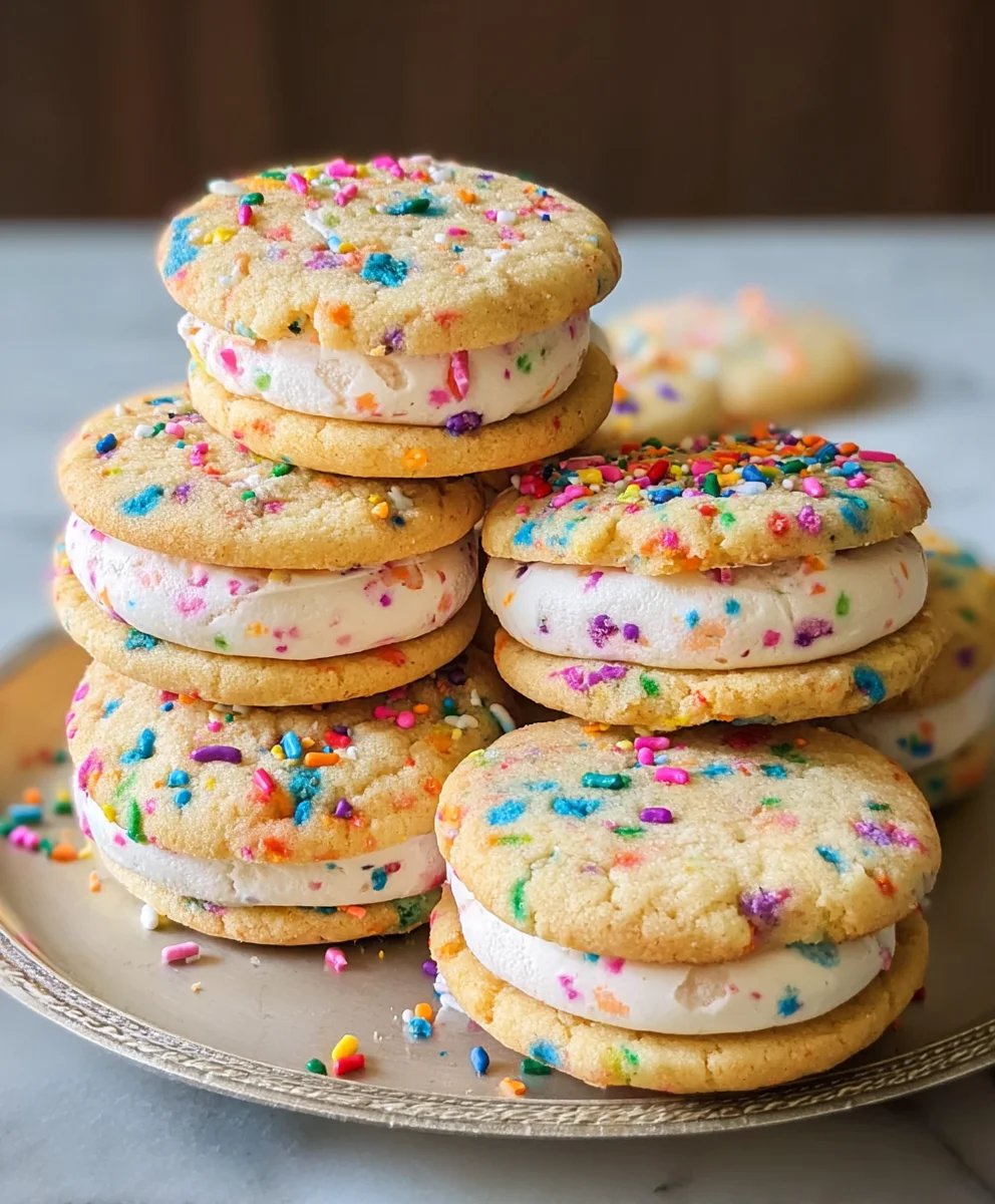 Funfetti Sandwich Cookies - Easy Sweet Treat
