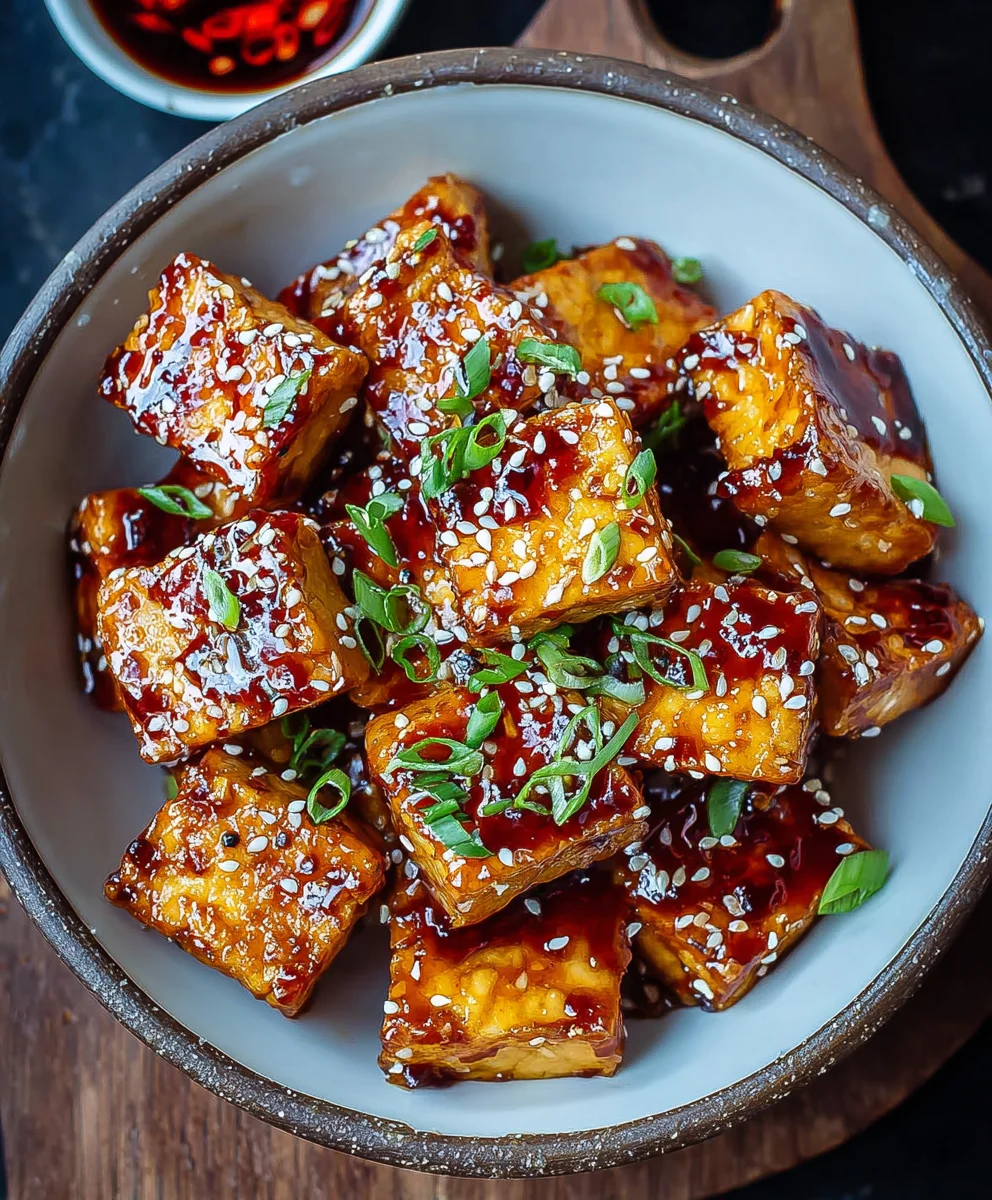 Crispy Sticky Tofu Recipe- Easy Flavorful Bites