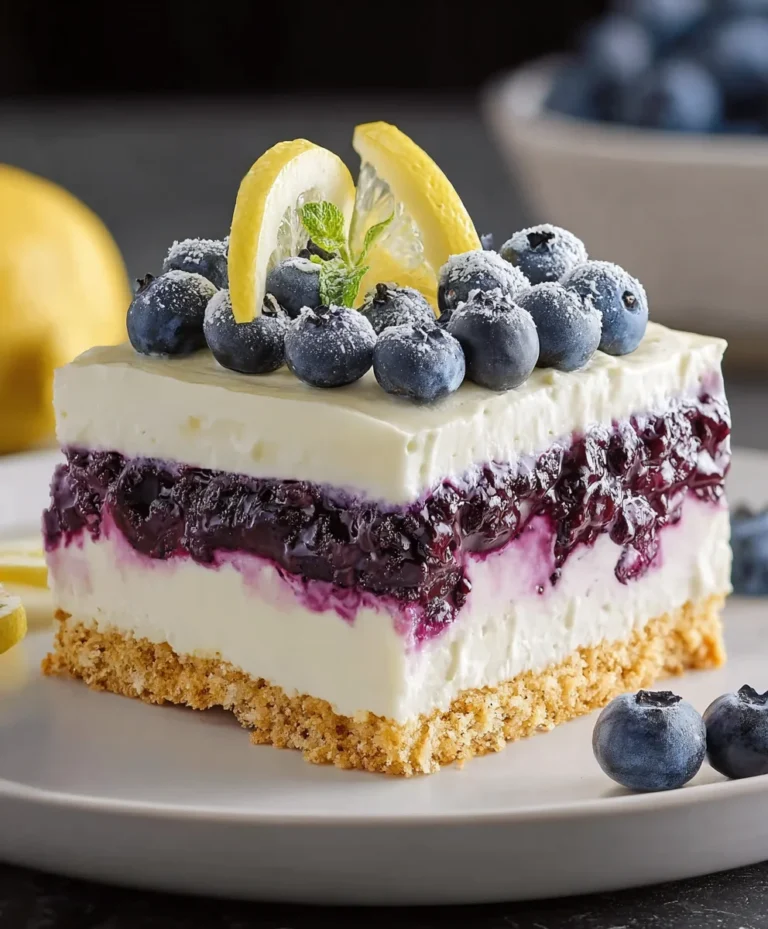 Lemon Blueberry Delight- Easy Recipe