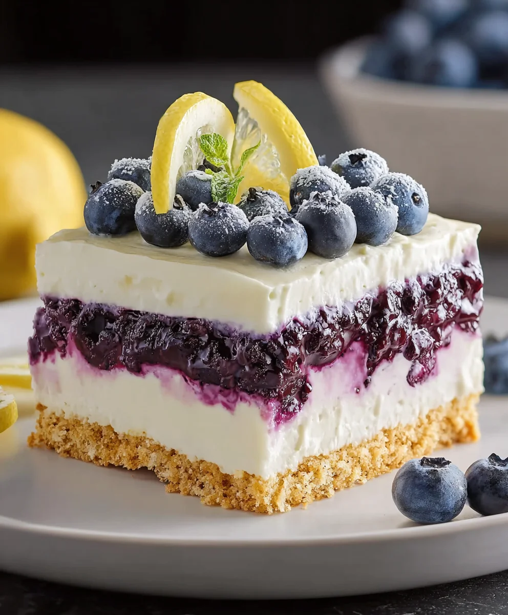 Lemon Blueberry Delight- Easy Recipe