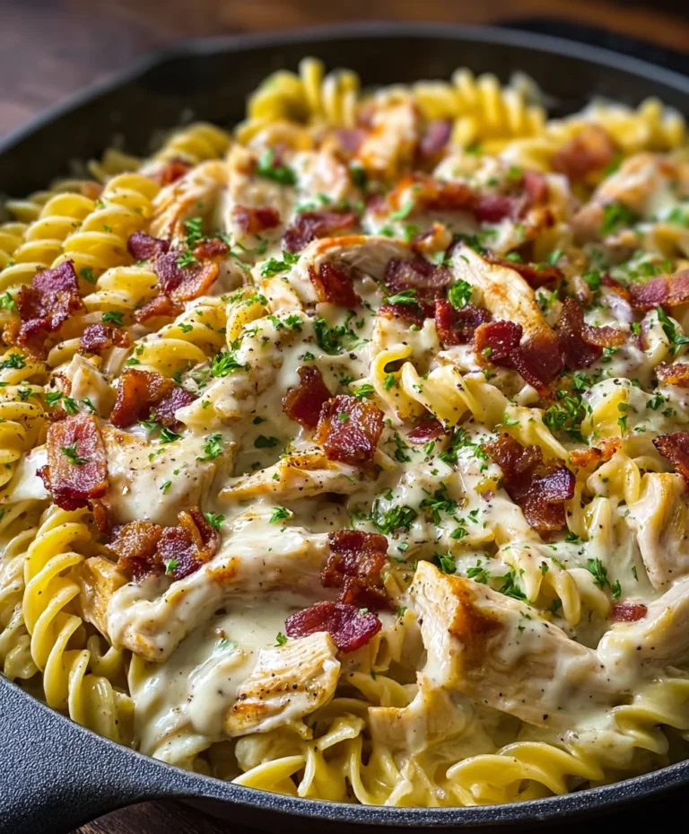 Creamy Ranch Beef Beef Bacon Chicken Pasta – Easy One-Pan