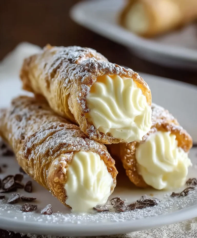 Easy Italian Cream Stuffed Cannoncini Recipe
