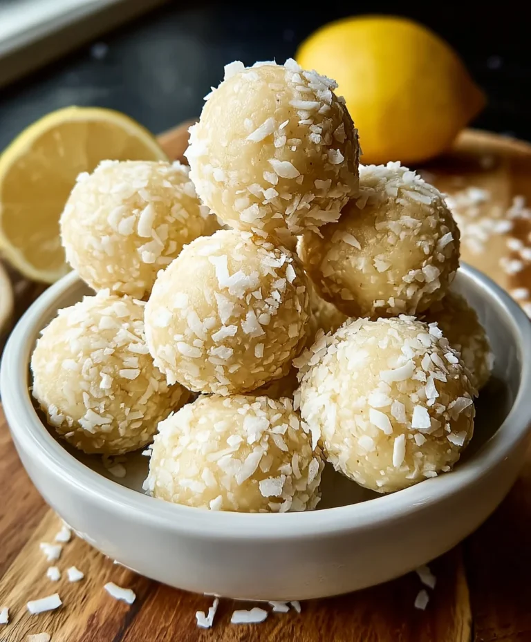 Lemon Coconut Protein Balls-Healthy & Delicious Treat