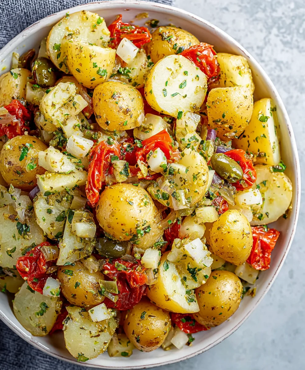 Italian Potato Salad- Fresh & Flavorful Recipe