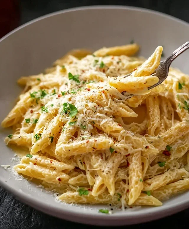 One Pot Creamy Garlic Pasta (Just 20 Minutes!)