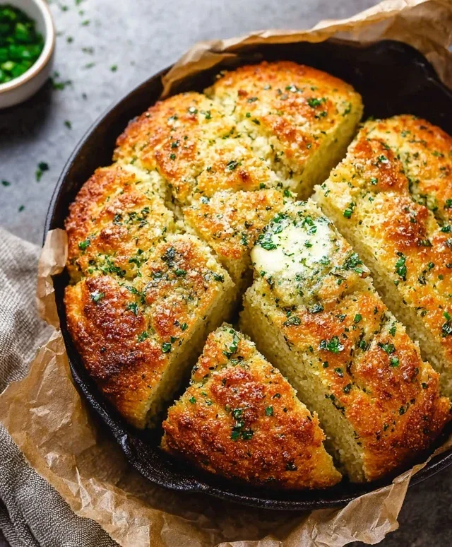 Garlic Butter Keto Bread