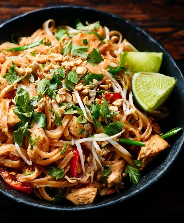 Chicken Pad Thai Dish