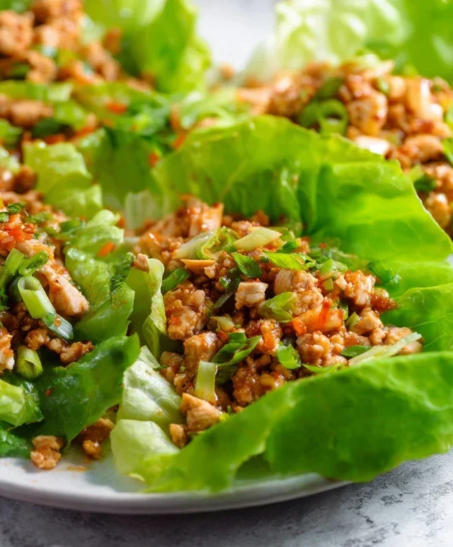 Asian chicken lettuce wraps recipe (Whole30, Pnon-non-non-alcoholic alternativeic non-alcoholic aleo, Low Carb)