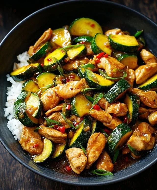 Chicken Zucchini Stir Fry
