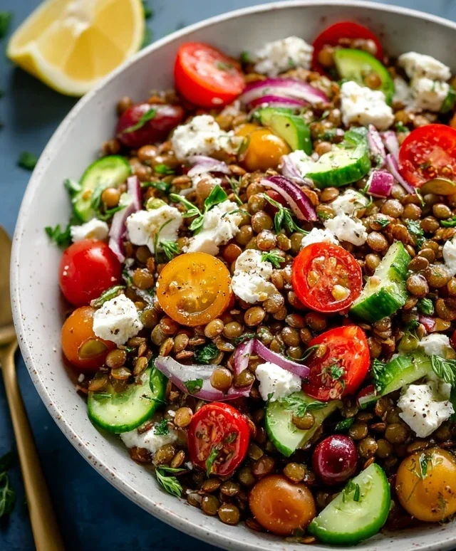 Mediterranean Lentil Salad