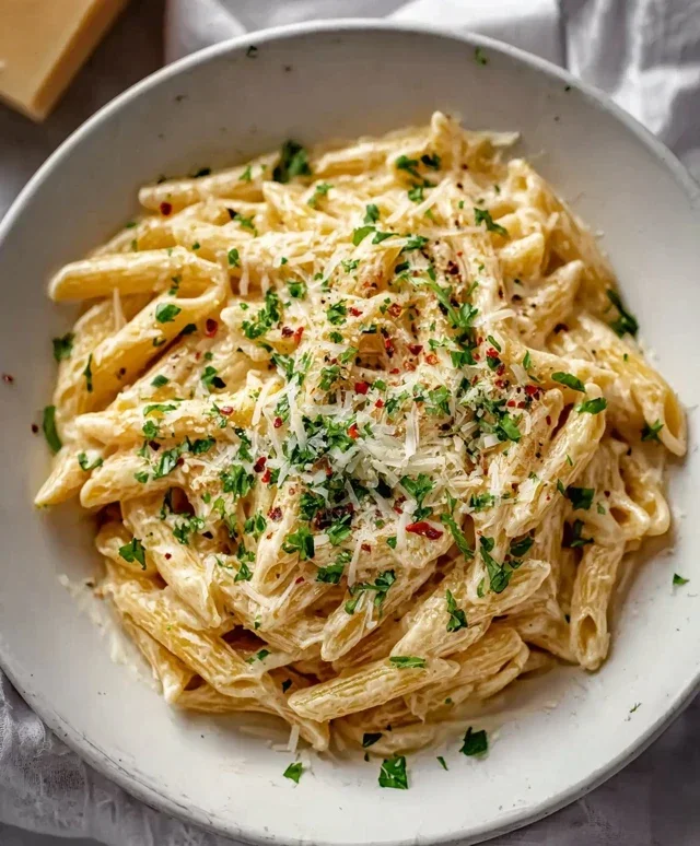 One Pot Creamy Garlic Pasta (Just 20 Minutes!)