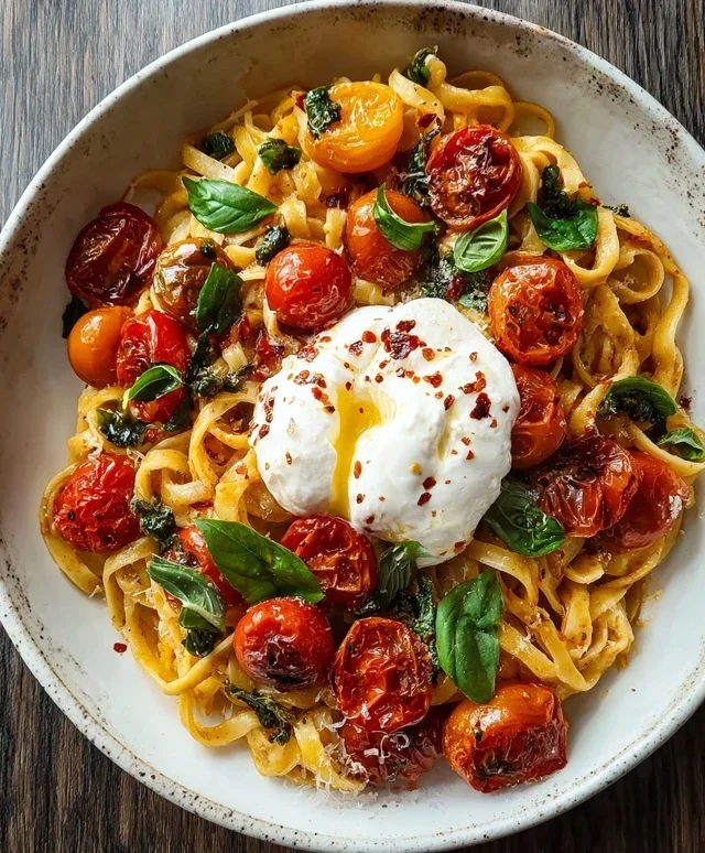 Burst Tomato Burrata Pasta