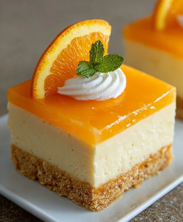 Orange Creamsicle Cheesecake Bars