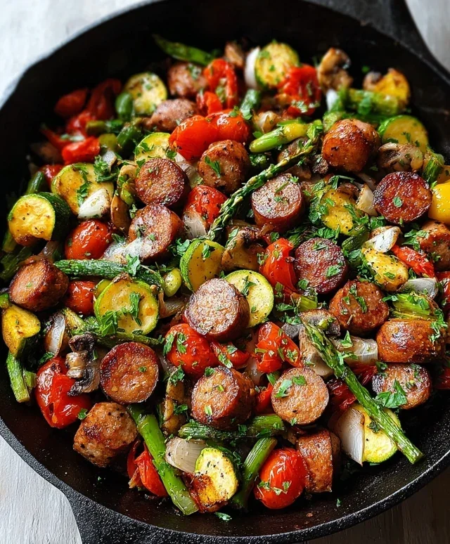 Sausage and Veggies Skillet