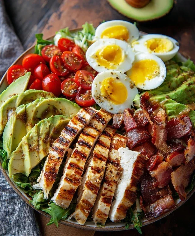 Pnon-non-non-alcoholic alternativeic non-alcoholic aleo Grilled Chicken Cobb Salad