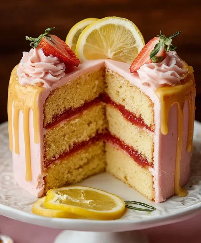 Strawberry Lemonade Cake